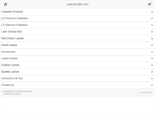 Tablet Screenshot of lashdomain.com